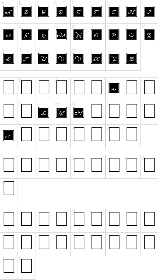character map